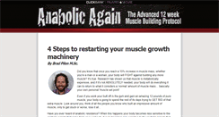 Desktop Screenshot of anabolicagain.com